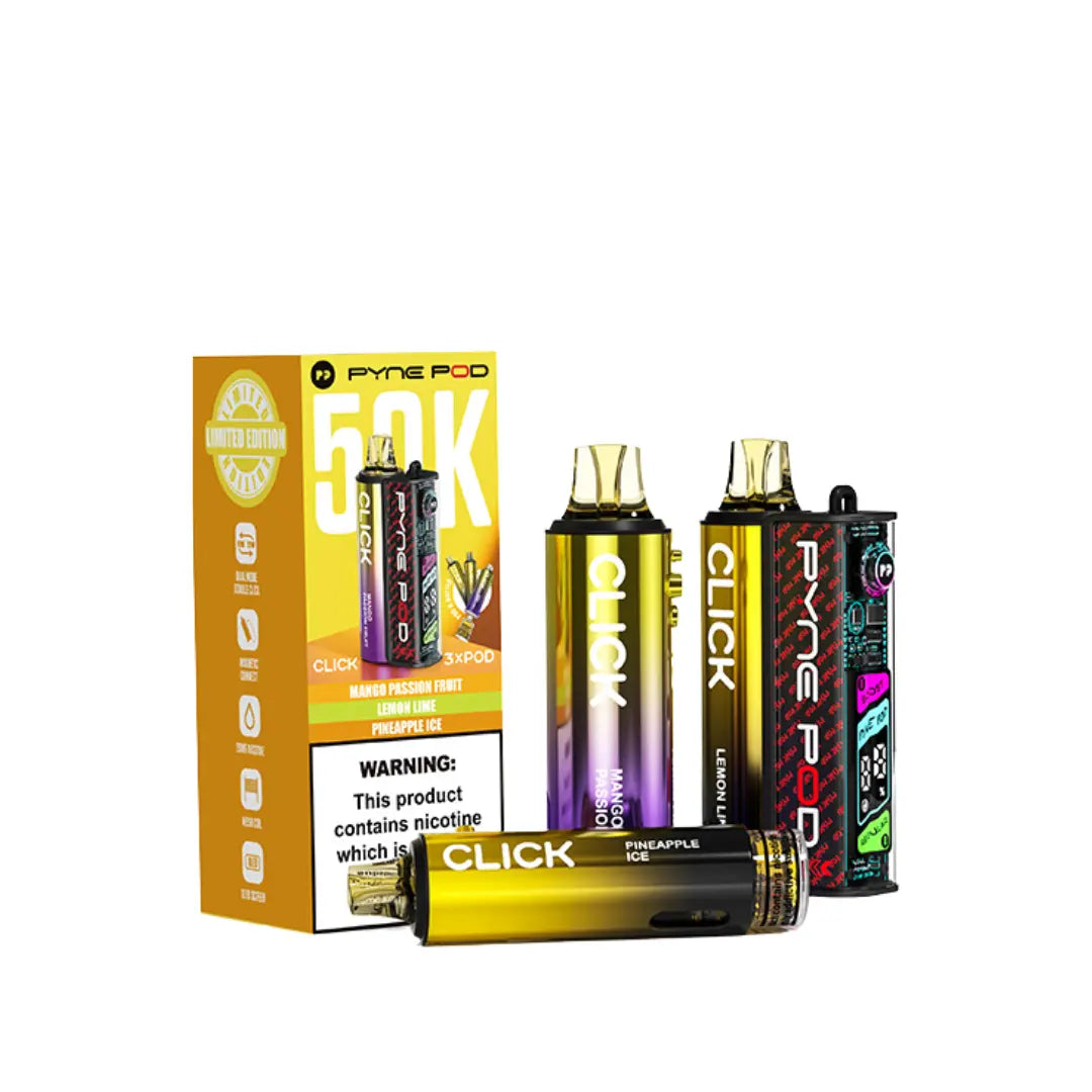 Pyne Pod Click 50K Puffs Prefilled & Reusable Pod Kit
