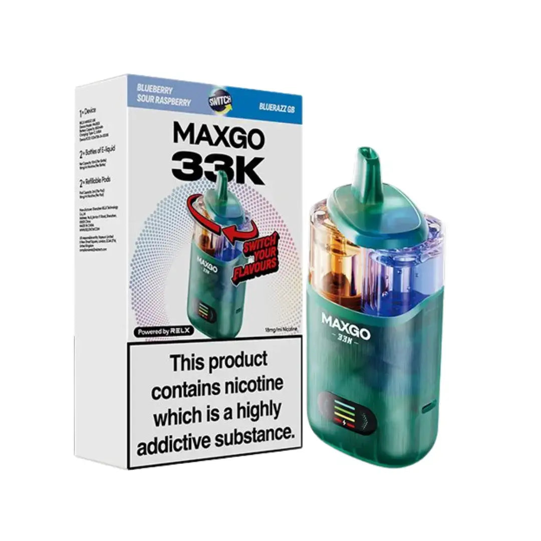 RELX MAXGO Combo 33K Prefilled & Reusable Pod Kit