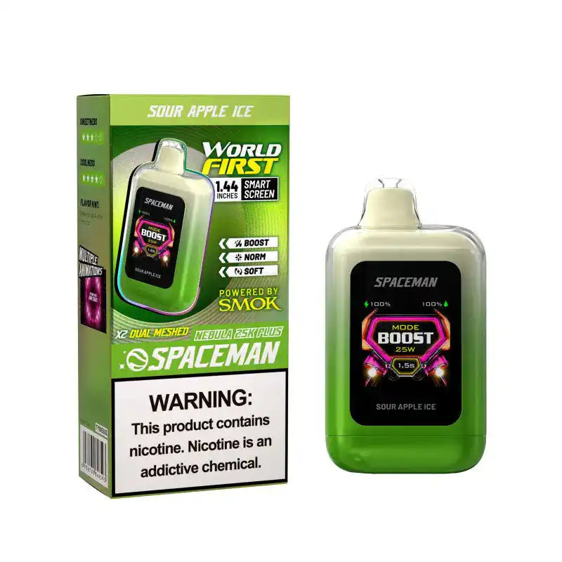 Sour Apple Ice - Spaceman Nebula 25k Plus Disposable Vape