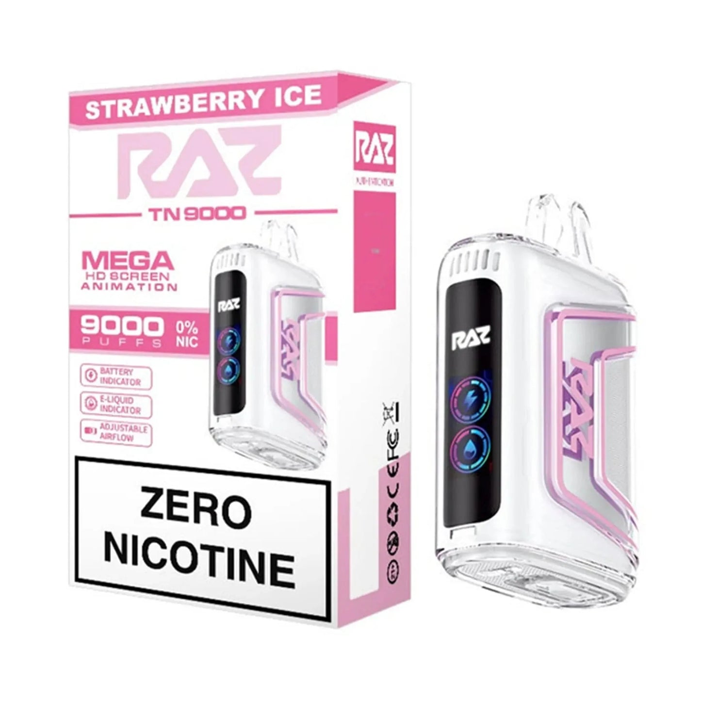 RAZ ZERO Nicotine Vape TN9000