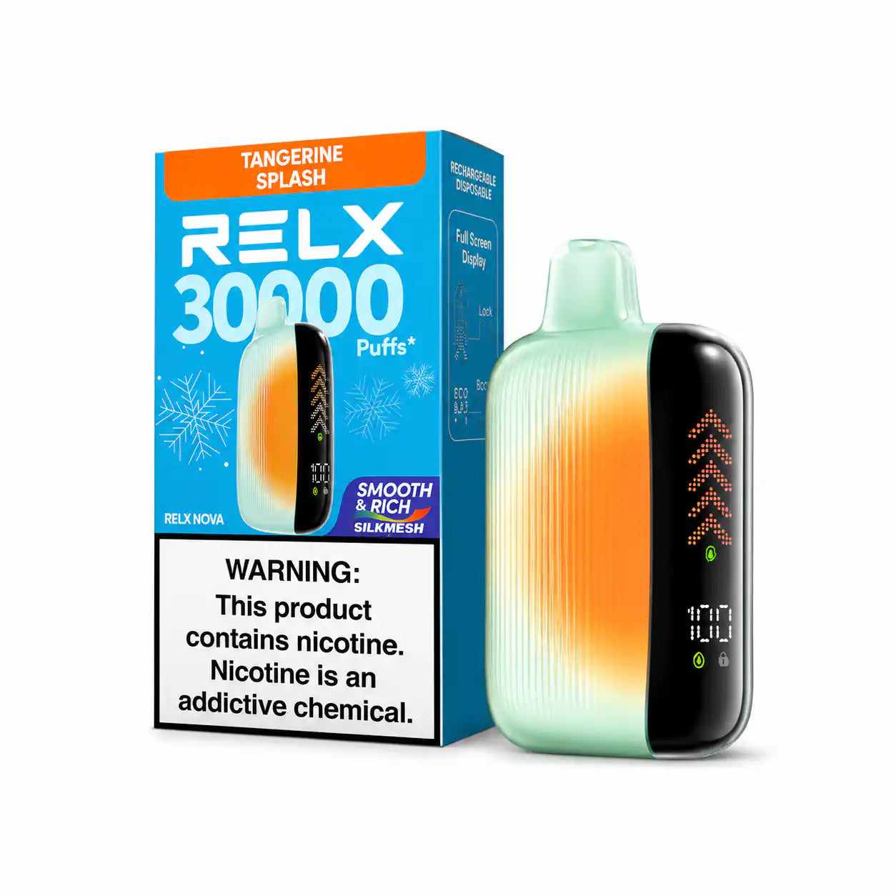Tangerine Splash - RELX Nova Silkmesh 30k Disposable Vape
