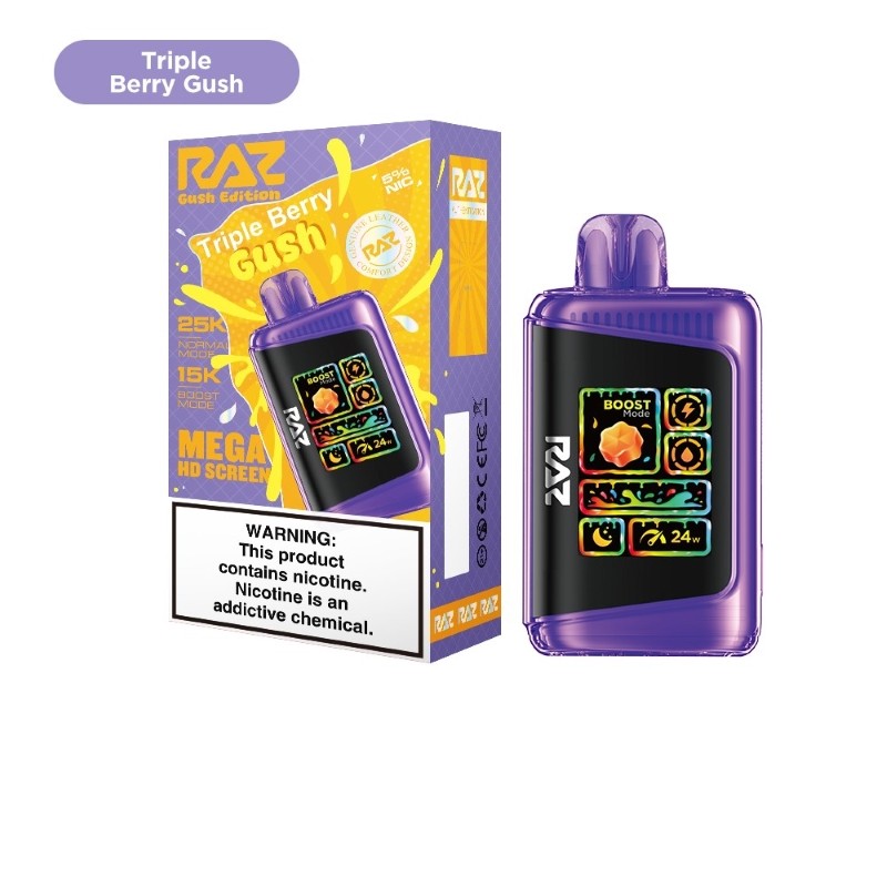 RAZ LTX 25K Gush Edition Disposable Vape 800mAh 15 Flavors