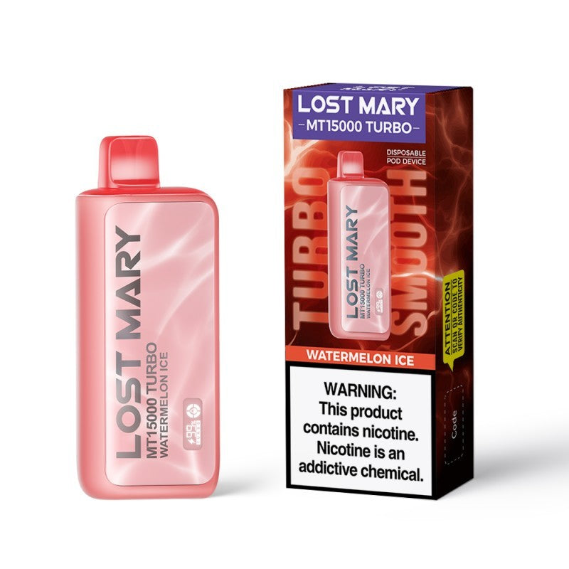 Einweg-E-Zigarette für 15.000 Züge – Lost Mary MT15000 Turbo (5 % Nikotin) | Dual-Mesh-Verdampferkopf
