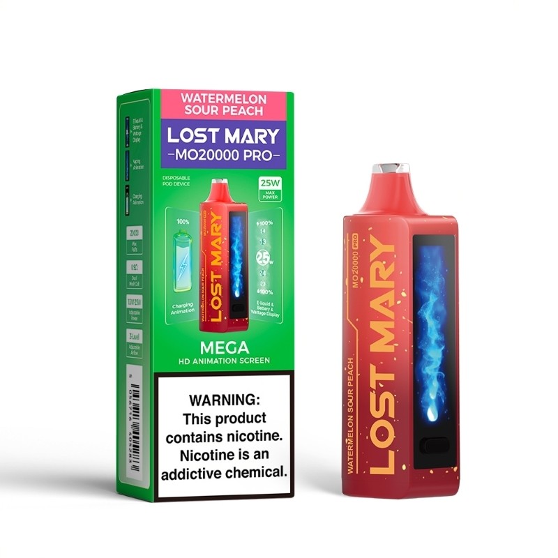 Einweg-E-Zigarette für 20.000 Züge – Lost Mary MO20000 Pro (5 % Nikotin) | Dual-Mesh-Coil