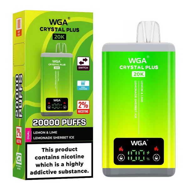 WGA Crystal Plus 20000 Vape 2-in-1 Rechargeable
