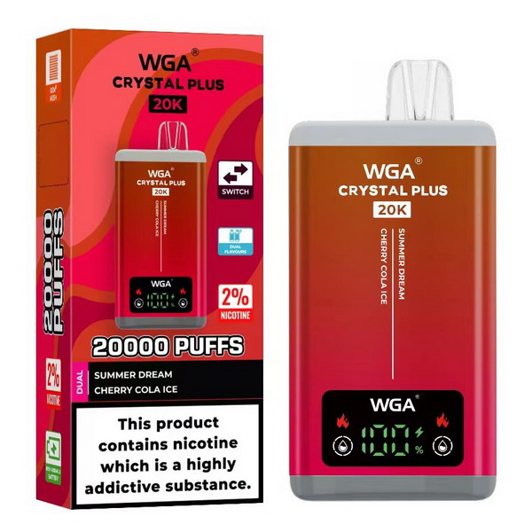 WGA Crystal Plus 20000 Vape 2-in-1 Rechargeable