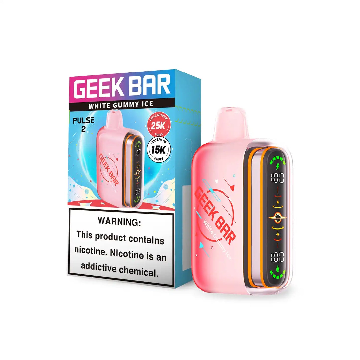 White Gummy Ice - Geek Bar Pulse 2 25K Disposable Vape