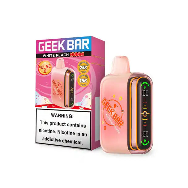 White Peach Hubba - Geek Bar Pulse 2 25K Disposable Vape