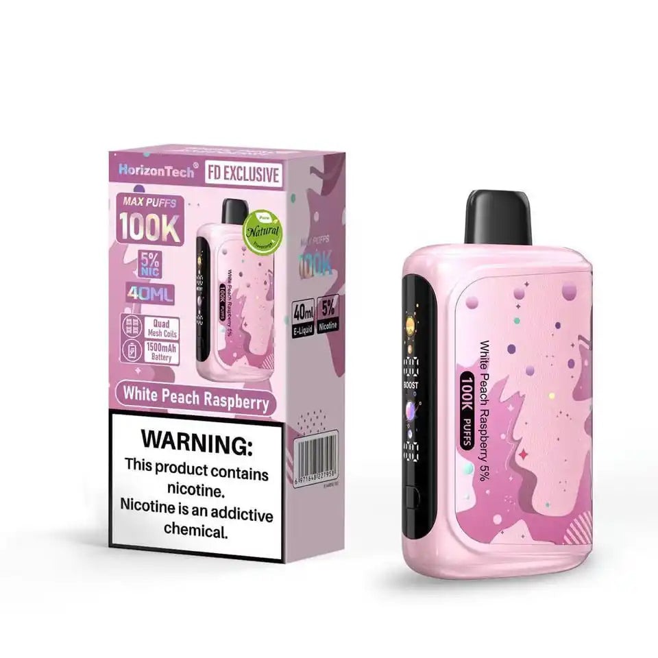 White Peach Raspberry - HorizonTech 100k Disposable Vape