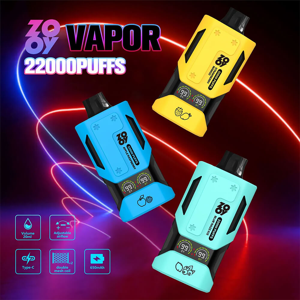 ZOOY Vapor 22000 PUFF Disposable Vape In Sales