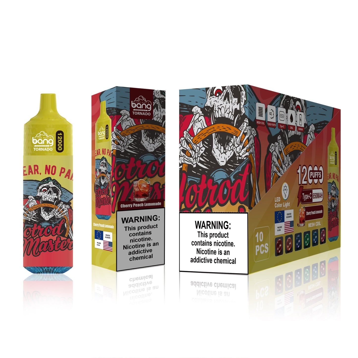 BangKing 12000 Puffs Smart Full Screen Turn Ice 30ML 10ML  850mah Wholesale Disposable Vape Puff 12k Prefilled Pod  22 Flavors