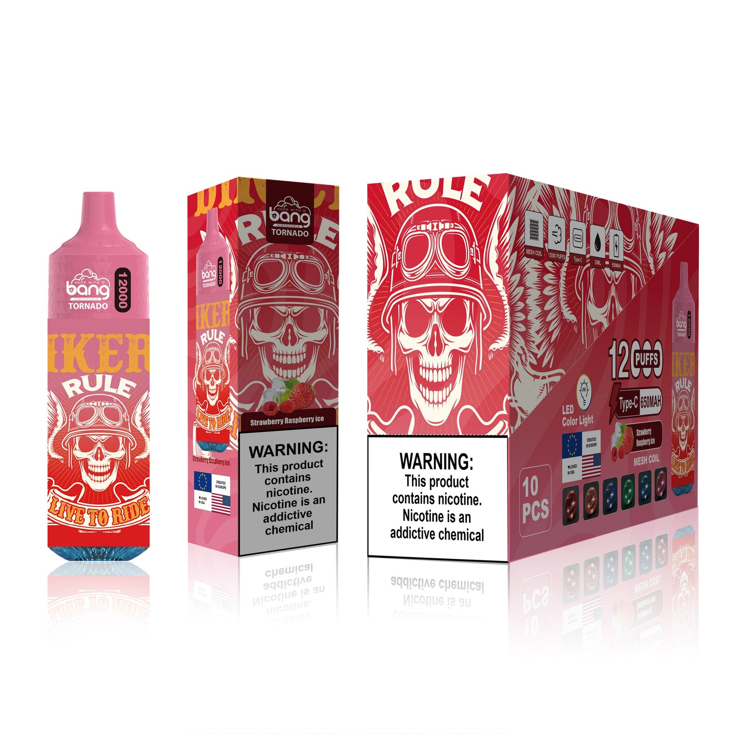 BangKing 12000 Puffs Smart Full Screen Turn Ice 30ML 10ML  850mah Wholesale Disposable Vape Puff 12k Prefilled Pod  22 Flavors