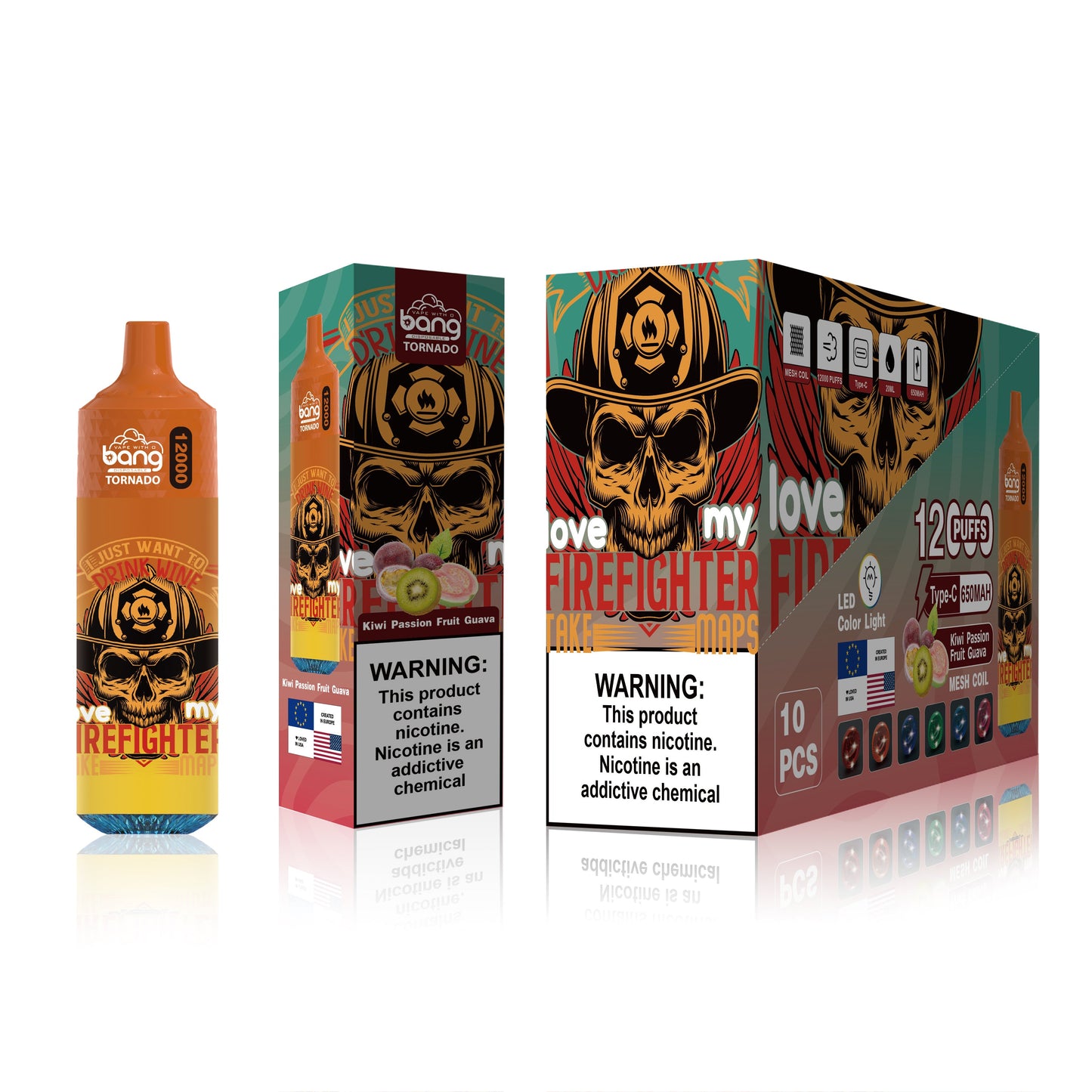 BangKing 12000 Puffs Smart Full Screen Turn Ice 30ML 10ML  850mah Wholesale Disposable Vape Puff 12k Prefilled Pod  22 Flavors