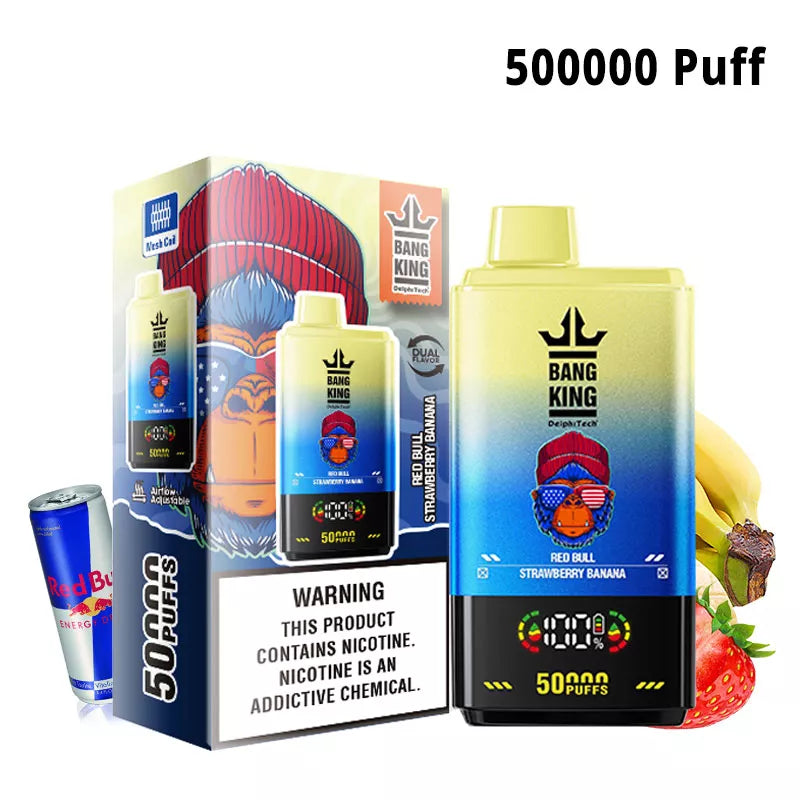 Bang King 50000 Puff 50K Dual Flavors Disposable vape-850mAh Battery. 50ml E-liquid. Multiple Nicotine 12 Flavors