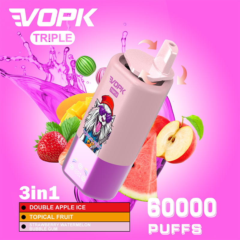 VOPK 3in1 Einweg-E-Zigarette für 60.000 Züge (Großhandel) 