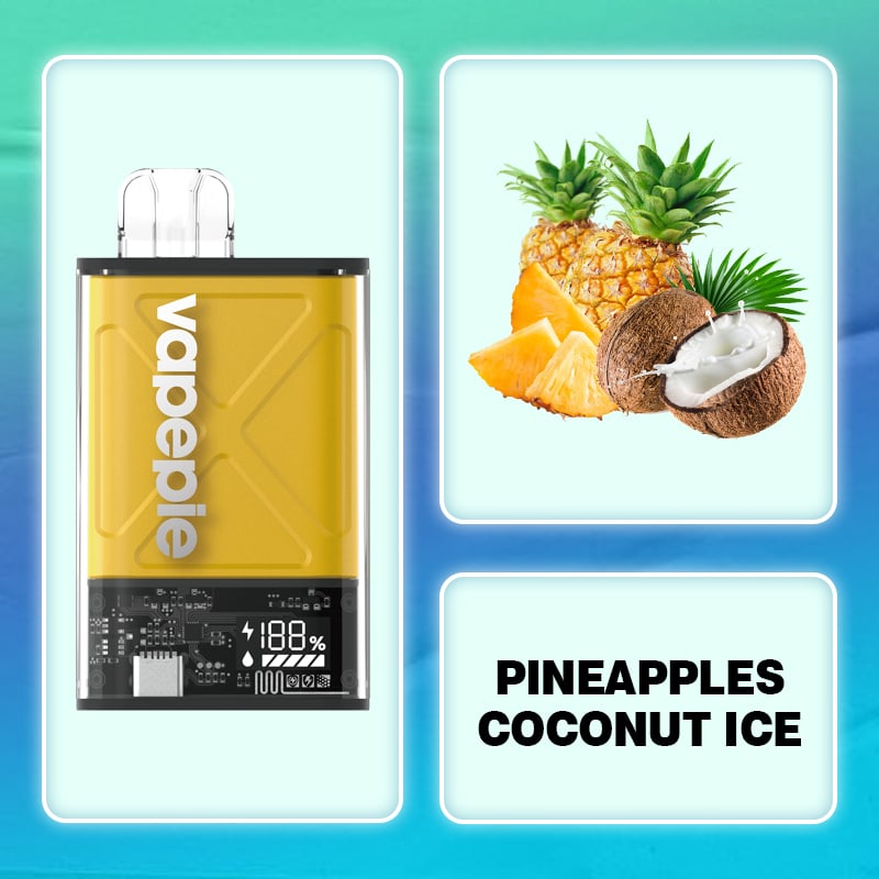 Ananas-Kokosnuss-Eis &amp; VAPEPIE Ultra 12000 Züge 