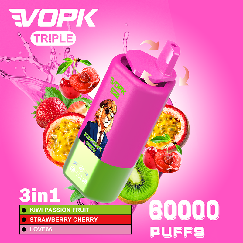 VOPK 3in1 60000 Puffs Disposable Vape Wholesale-650mAh battery, 54ml E-liquid,Multiple Nicotine 10 Flavors