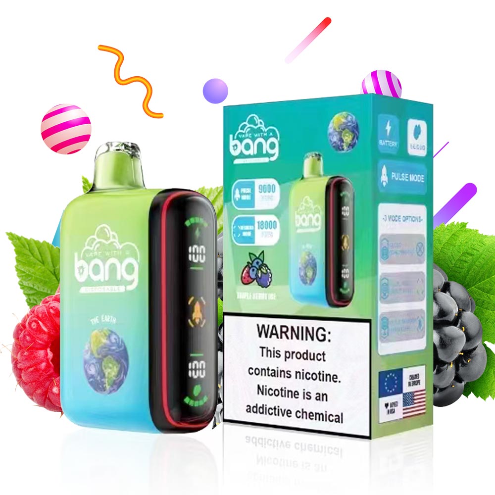 Bang 18000 puffs Vape box Digital Puff 18K Wholesale Price-650mAh Battery. 28ml E-liquid. Multiple Nicotine 12 Flavors