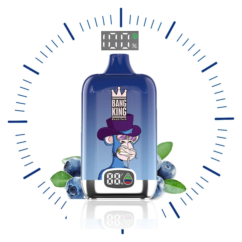 BANG KING Vape Original  15000 Puffs Digital Price Free Shipping Sweden Romania Italy Germany-650mAh Battery. 25ml E-liquid. Multiple Nicotine 10 Flavors