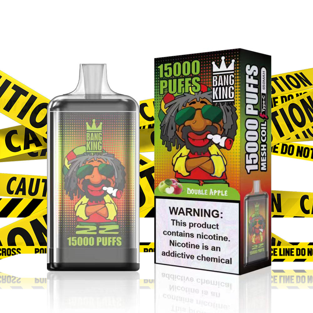 BANG KING Original 15k puffs 15000 vape 0% 2% 5%  free shipping France Germany-550mAh Battery. 25ml E-liquid. Multiple Nicotine 20 Flavors