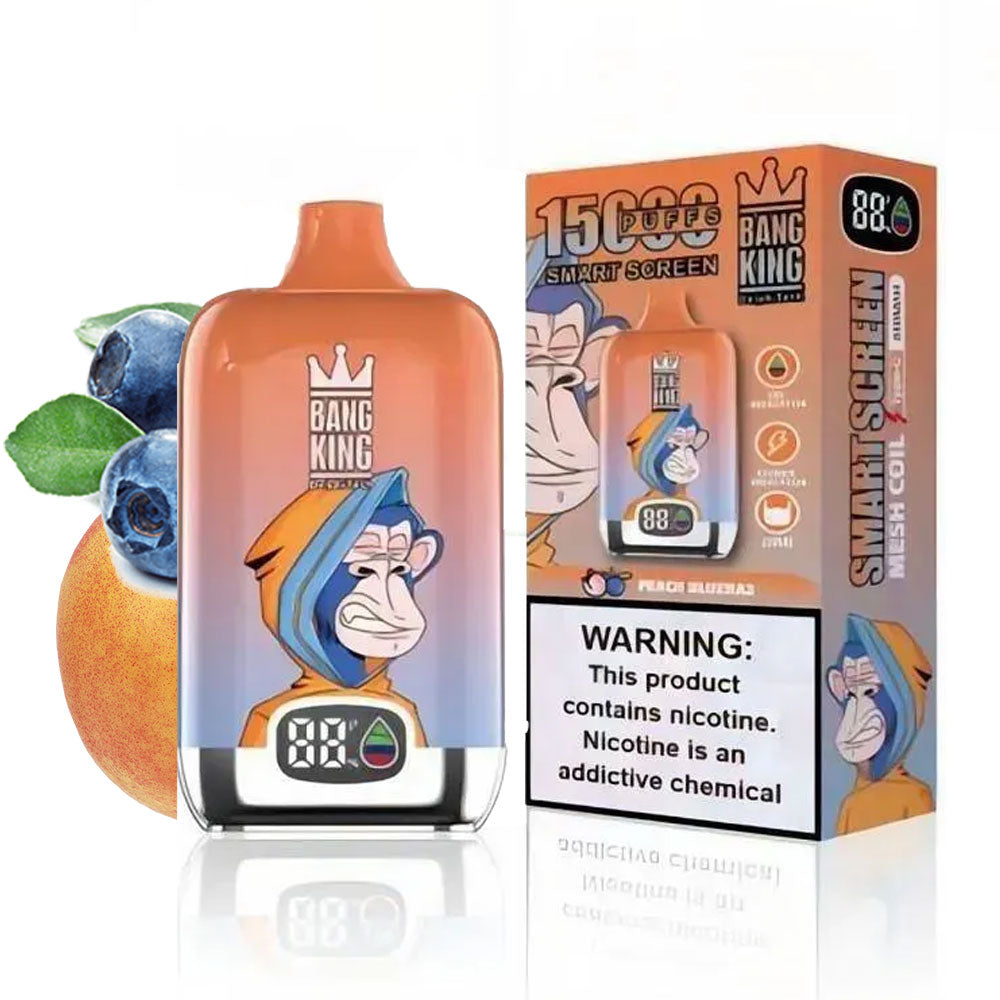 BANG KING Vape Original  15000 Puffs Digital Price Free Shipping Sweden Romania Italy Germany-650mAh Battery. 25ml E-liquid. Multiple Nicotine 10 Flavors