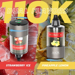 AAOK elektronische Wasserpfeife (E-Shisha) 110.000 Züge 60 ml Pod-System Wasserpfeife Vape 