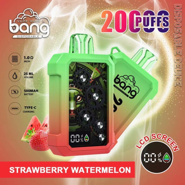 BANG Tick Tock 20000 Puffs Disposable Vape Wholesale-650mAh battery. 16ml E-liquid. Multiple Nicotine 12 Flavors