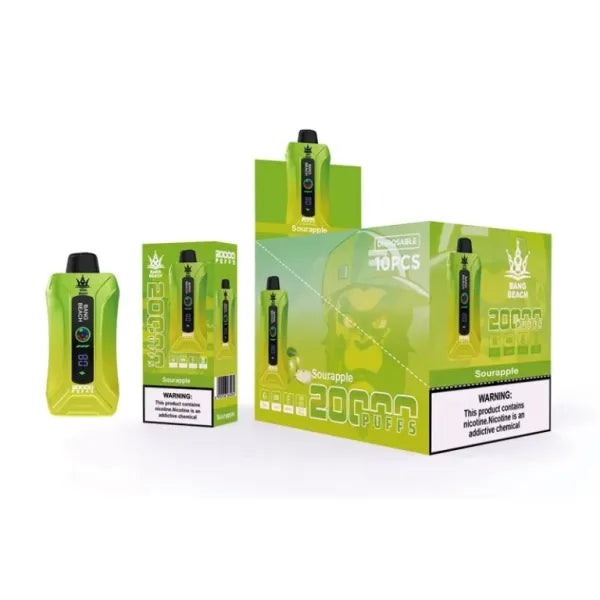Bang Beach 20000 Puffs Disposable Vape(0% to 5% Nicotine) - 35ml E-Liquid. 650mAh Battery