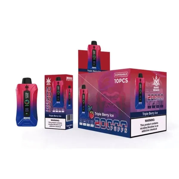 Bang Beach 20000 Puffs Disposable Vape(0% to 5% Nicotine) - 35ml E-Liquid. 650mAh Battery