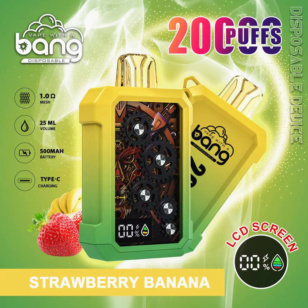 BANG Tick Tock 20000 Puffs Disposable Vape Wholesale-650mAh battery. 16ml E-liquid. Multiple Nicotine 12 Flavors