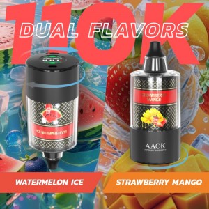 AAOK elektronische Wasserpfeife (E-Shisha) 110.000 Züge 60 ml Pod-System Wasserpfeife Vape 