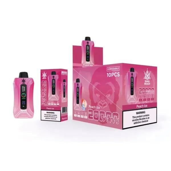 Bang Beach 20000 Puffs Disposable Vape(0% to 5% Nicotine) - 35ml E-Liquid. 650mAh Battery