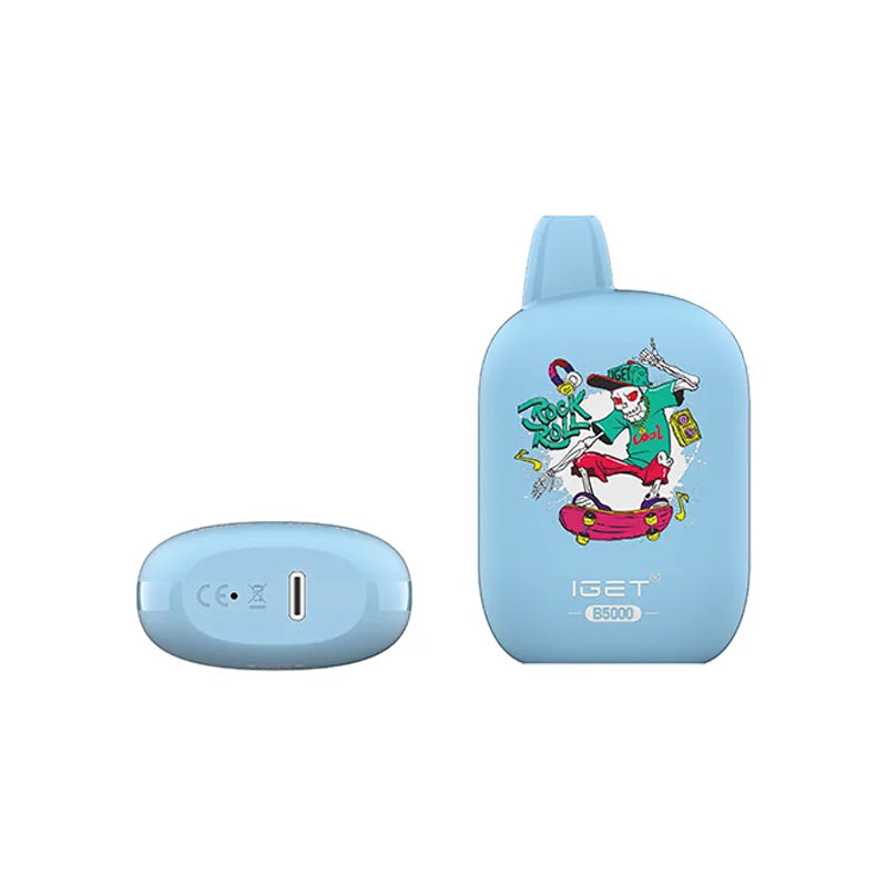 IGET B5000 Puffs Einweg-E-Zigarette – 10 ml E-Liquid, wiederaufladbar, 40 mg/50 mg Nikotin 