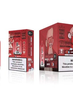Bang King Smart screen 15000 puffs Disposable Vape(0% to 5% Nicotine) 25mL . 650mAh.12 Flavors