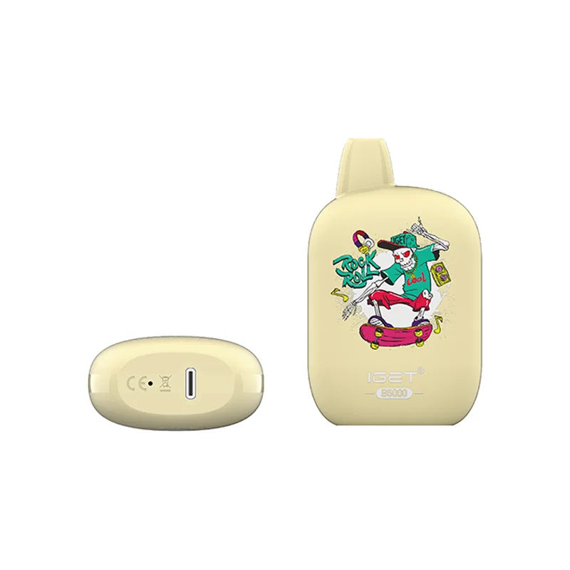 IGET B5000 Puffs Einweg-E-Zigarette – 10 ml E-Liquid, wiederaufladbar, 40 mg/50 mg Nikotin 