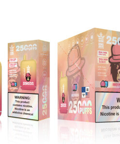 Bang King 25000 Puffs - (23ml+23ml )e-liquid Dual Tank (0% to 5% Nicotine) 650mAh Battery 12 Flavors