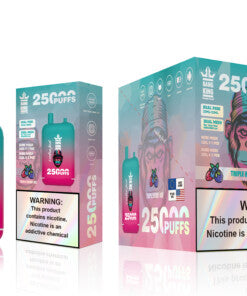 Bang King 25000 Puffs - (23ml+23ml )e-liquid Dual Tank (0% to 5% Nicotine) 650mAh Battery 12 Flavors