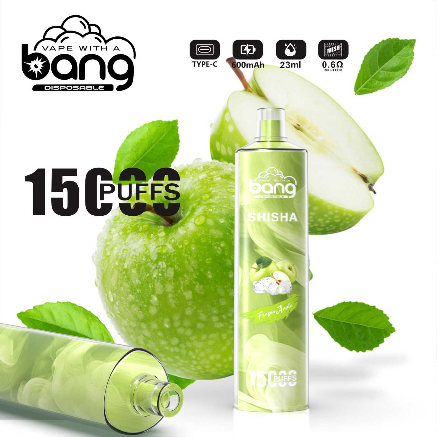 Bang King 15000 Puffs Vape 15K Disposable Vape Pen E Cigarette Prefilled 30ml 850mAh 18 Flavors