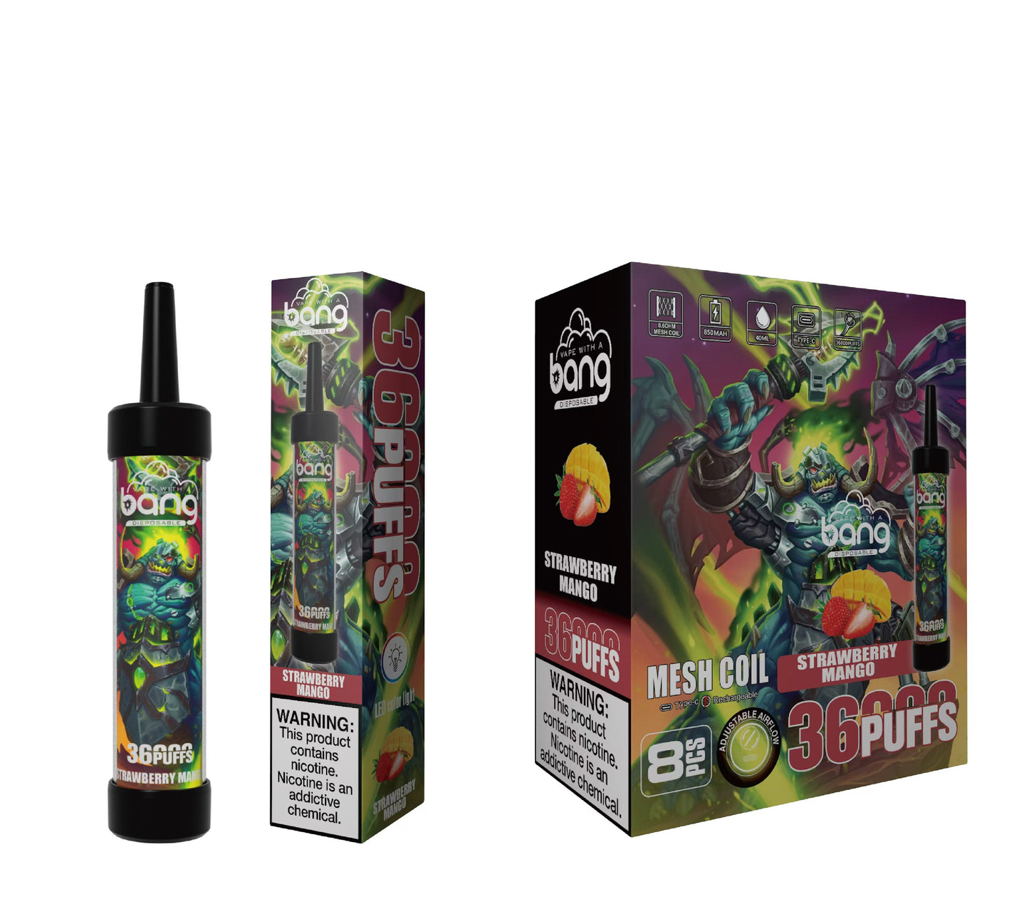 Bang 36000 Puffs Disposable Vape 850mah 12 Flavors