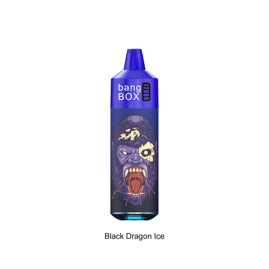 BANGBOX VAPE 12000 ZÜGE/12 GESCHMACKSRICHTUNGEN/RGB-LICHT/Akku 650 mAh/E-Liquid-Volumen: 28 ml 12 Geschmacksrichtungen.