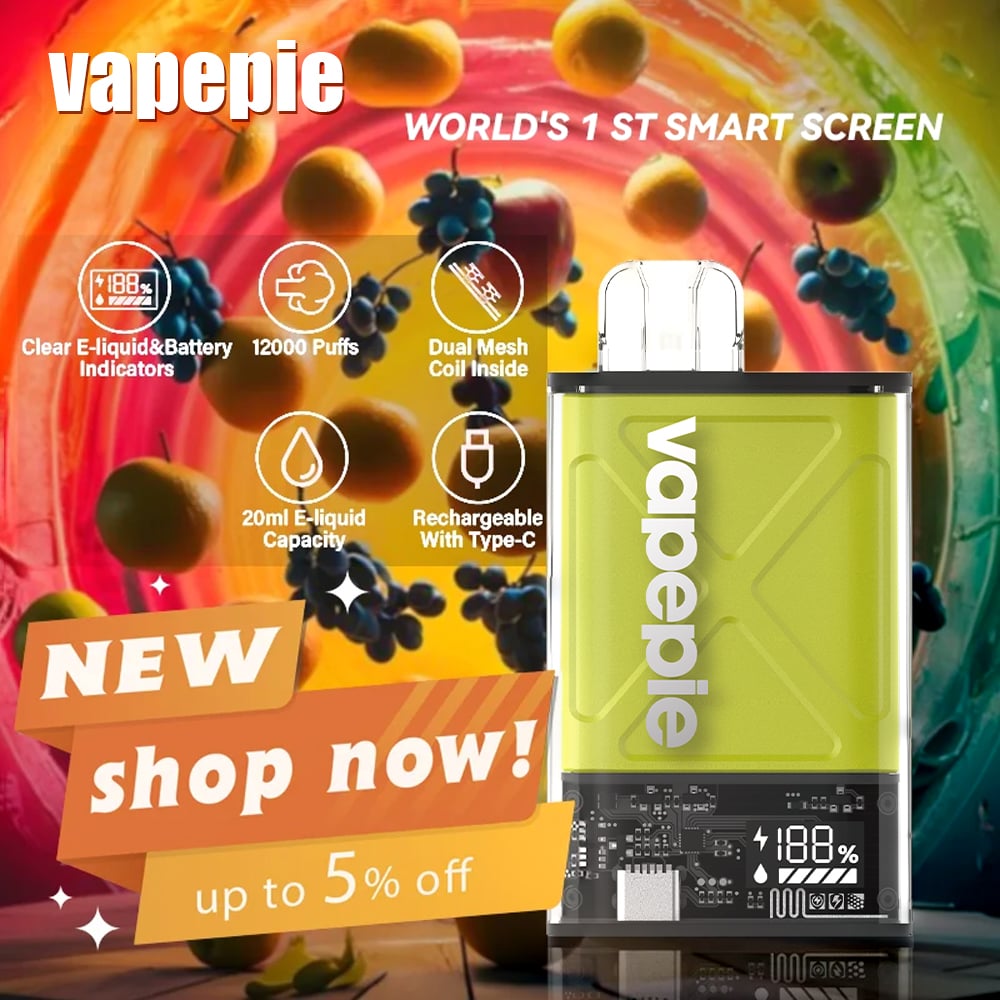 Cool Mint & VAPEPIE Ultra 12000 PUFFS (🔥Most people choose)