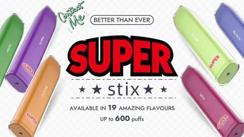 Super Stix 600 Einweg-E-Zigarette 20 mg 2 ml TPD UK