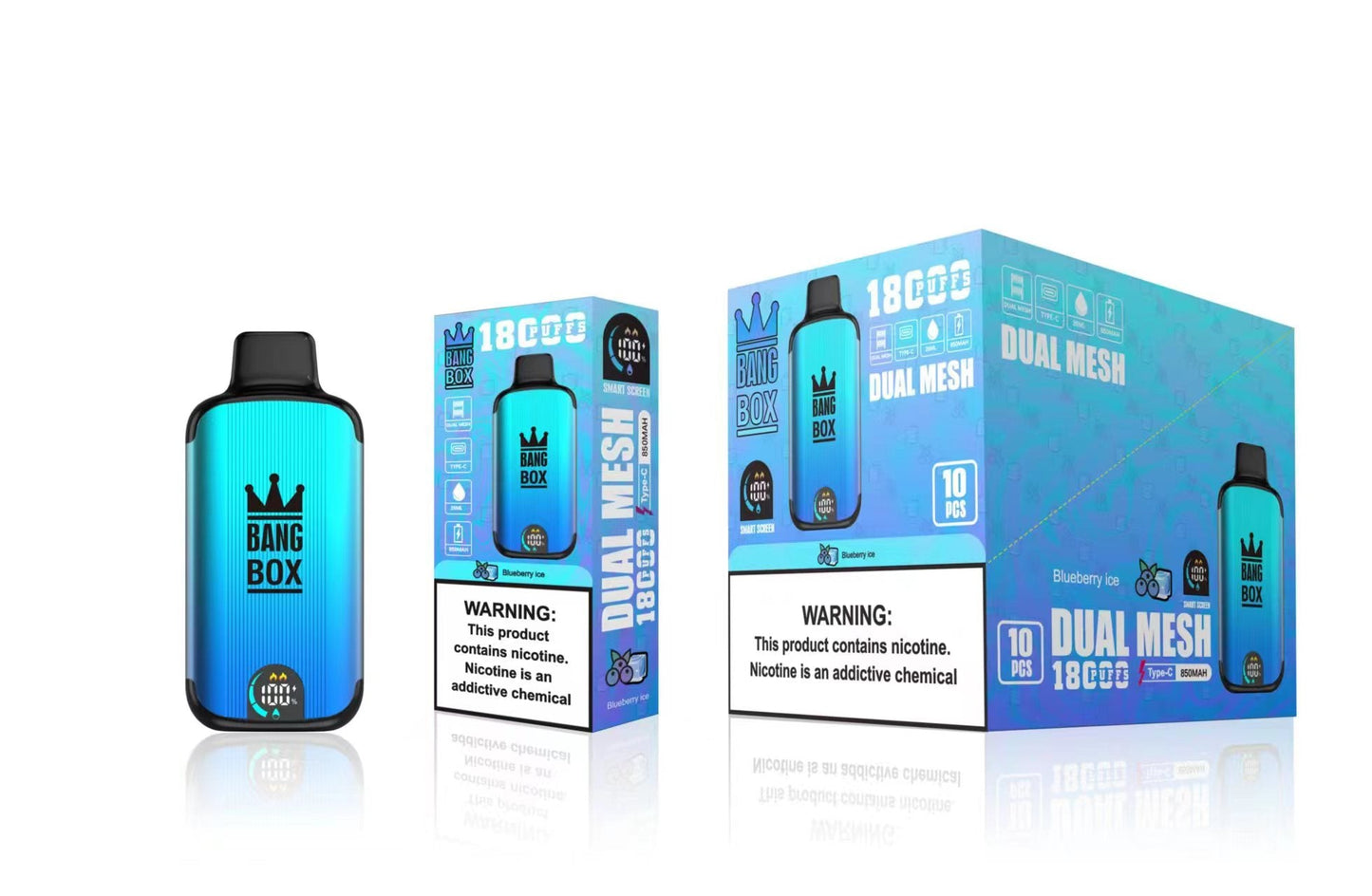 BANGBOX 18000 Puffs Disposable Vape Wholesale-850mAh Battery, 40ml E-liquid, Multiple Nicotine 12 Flavors