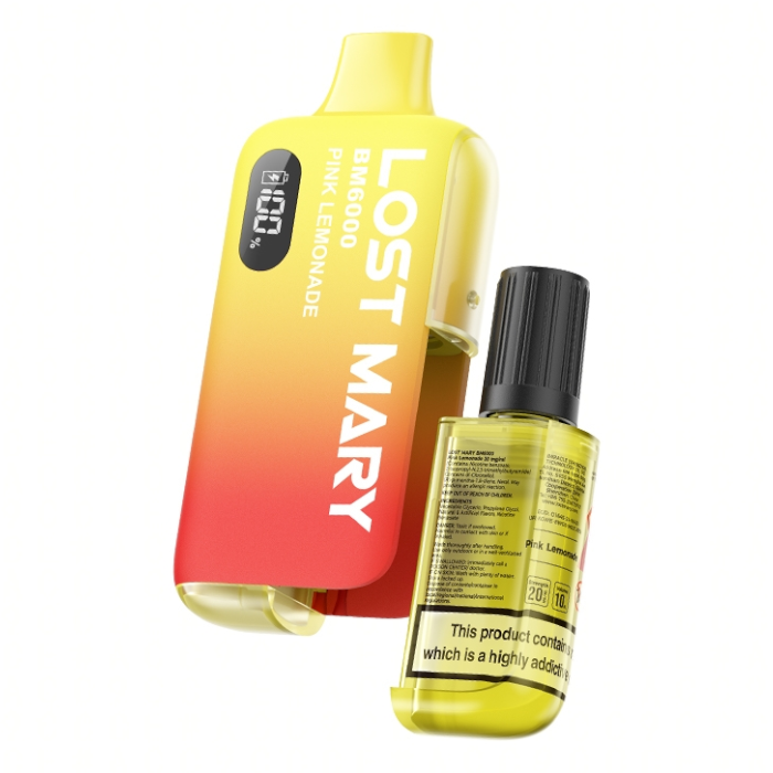 Lost Mary BM6000 Einweg-Vape-Kit, USB-C, 10 ml E-Liquid-Kapazität, 650 mAh Akku, wiederaufladbar, TPD-konform (UK)