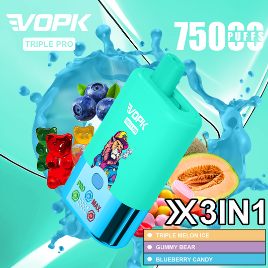VOPK TRIPLE PRO 75000 Züge Einweg-E-Zigarette Großhandel 