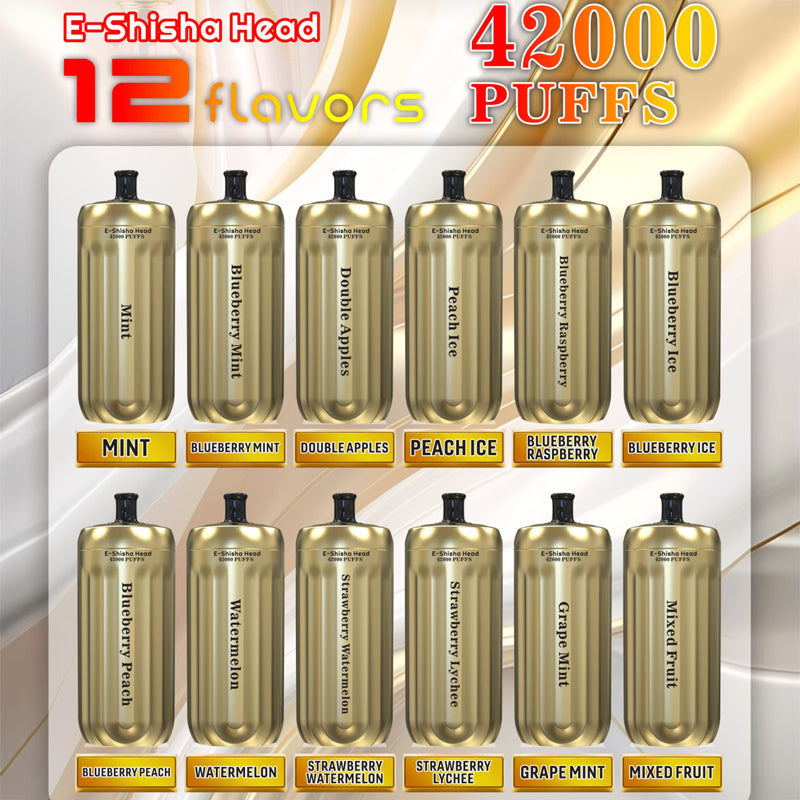 BANG E-Shisha Head 42000 Puffs Disposable Vape Wholesale-1000mAh battery. 30ml E-liquid. Multiple Nicotine 12 Flavors
