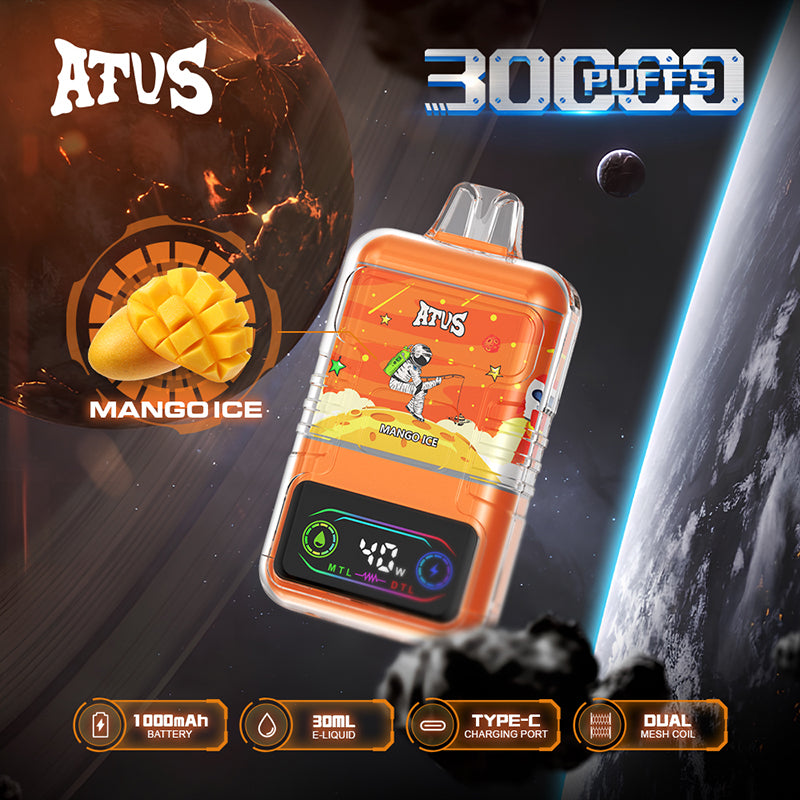 ATVS Astronaut 30000 Puffs Disposable Vape Wholesale-1000mAh batterty. 25ml E-liquid.Multiple Nicotine 14 Flavors