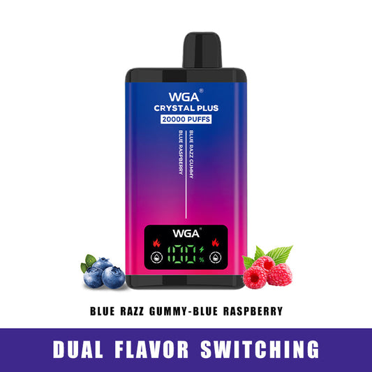 WGA vape BLUE RAZZ GUMMY/BLUE RASPBERRY Pro Max Extra 20000 Puffs Disposable Vape