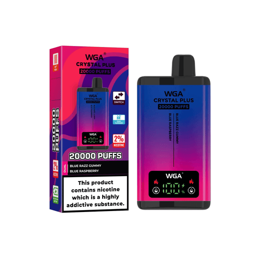 WGA Crystal PLUS SMART double flavor 20000 puff Disposable Vape Wholesale，650 mAh 25 ML  15 Flavors