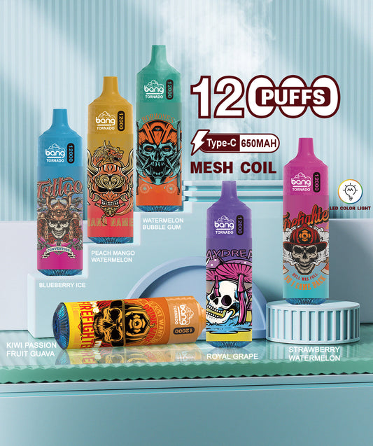BangKing 12000 Puffs Smart Full Screen Turn Ice Wholesale Disposable Vape Puff 12k Prefilled Pod